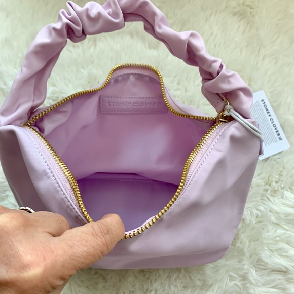 NWT Stoney Clover Lane Scrunch Handle bag Lilac - Picture 12 of 16